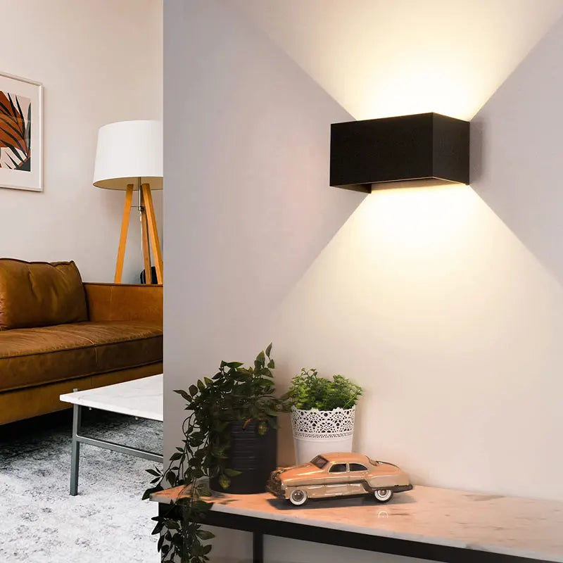 LED Gartenwandleuchte Aluminium klein