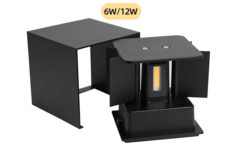 LED Gartenwandleuchte Aluminium klein