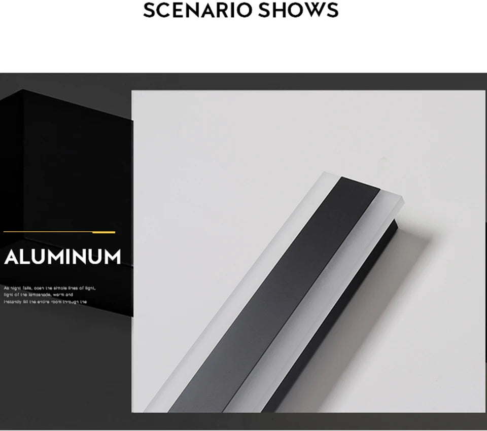 Lange Außenwandleuchte