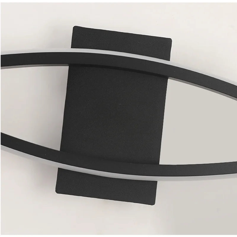 LED Wandleuchte Modern Schwarz