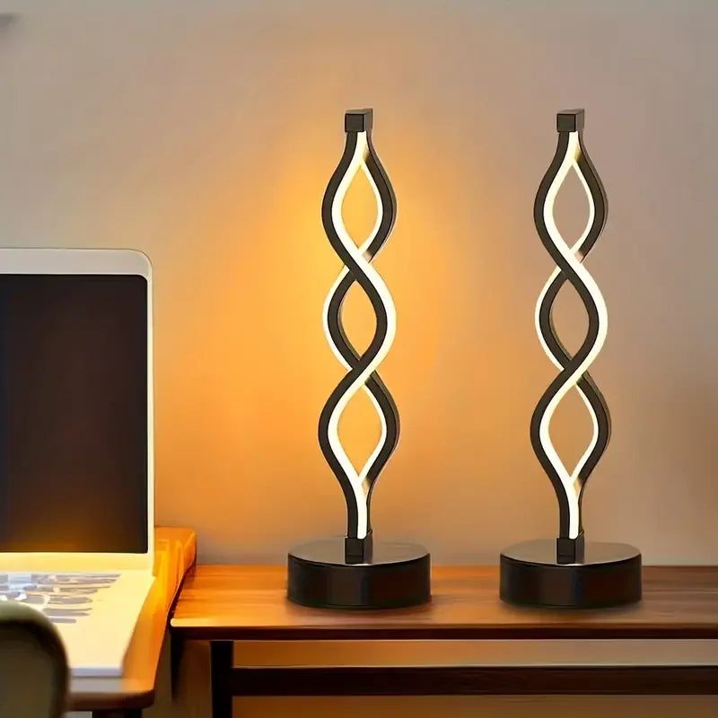 LED Tischlampe Spirale
