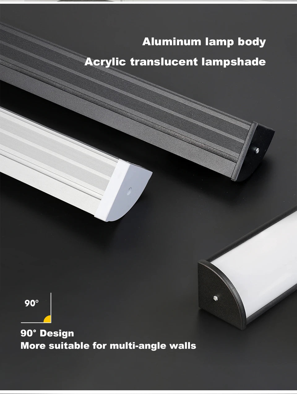 Lange Gartenwandleuchte, Außenbeleuchtung