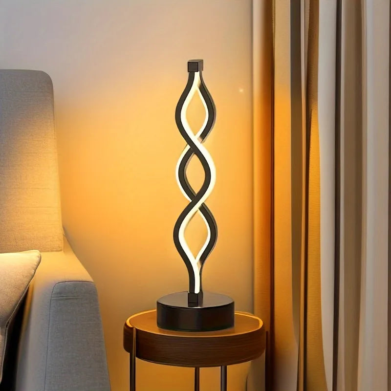 LED Tischlampe Spirale