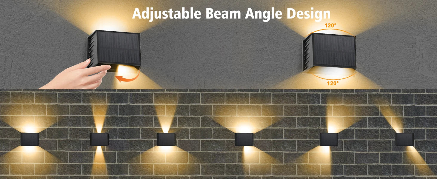 Twinray Solar Wall Light