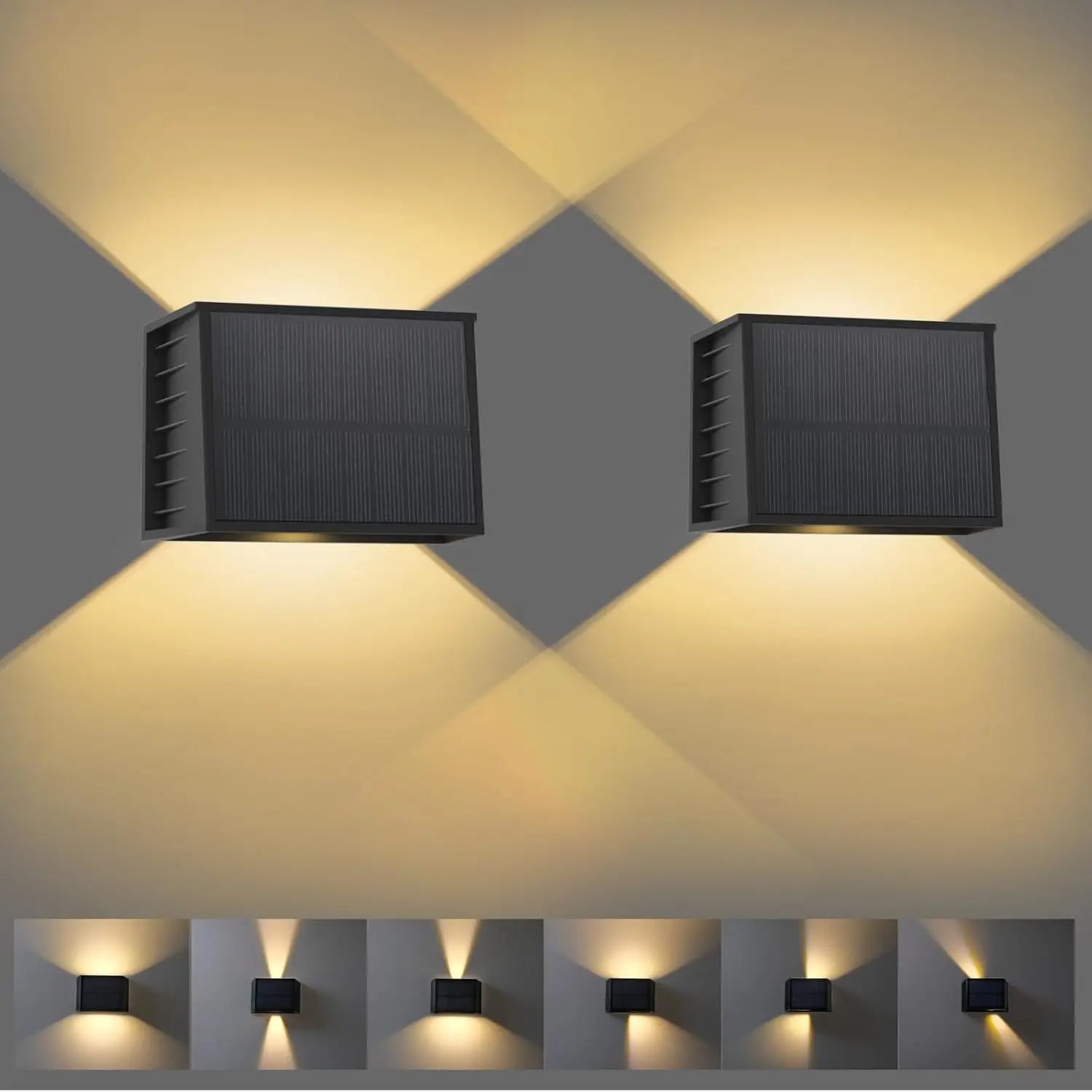 Twinray Solar Wall Light
