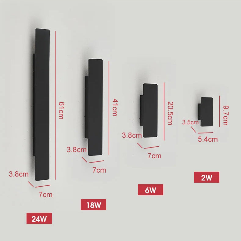 LED Aussenwandleuchte indirekt