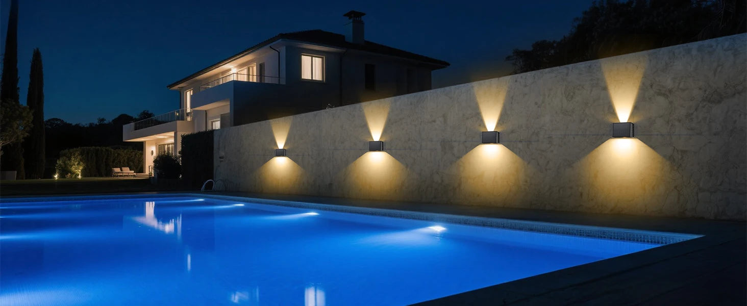 Twinray Solar Wall Light